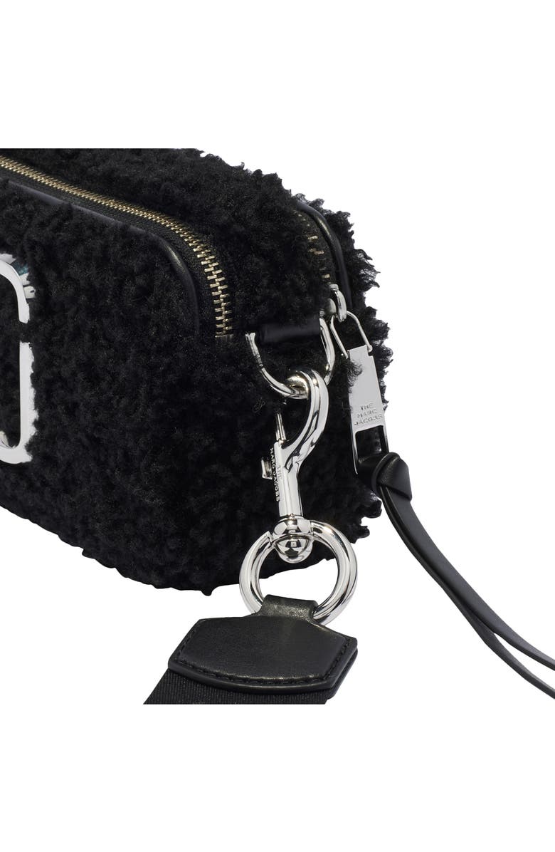 Marc Jacobs Snapshot Faux Shearling Crossbody Bag, Alternate, color,