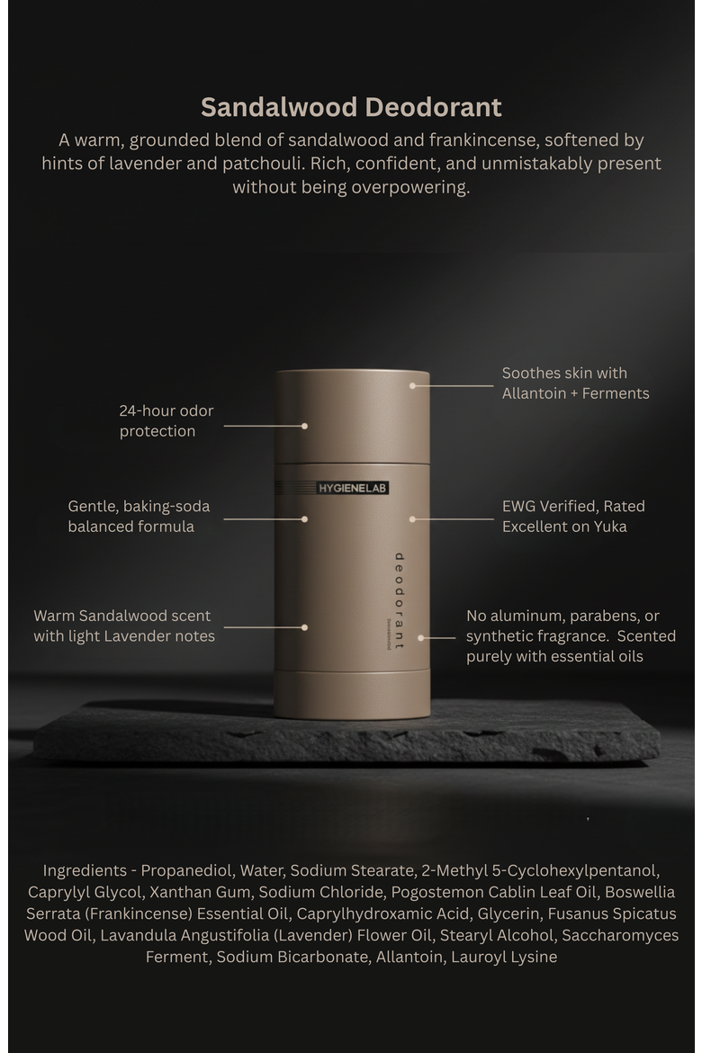 Sandalwood Aluminum-Free Deodorant, Alternate, color, Sandalwood