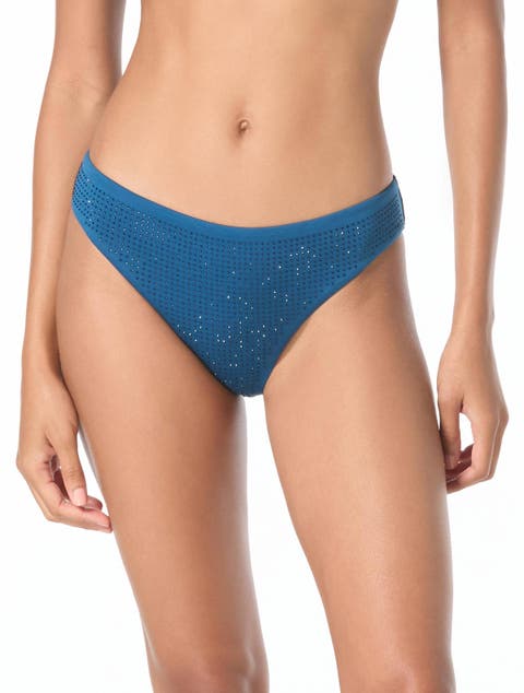 Rhinestone Studded Solids Bikini Bottom