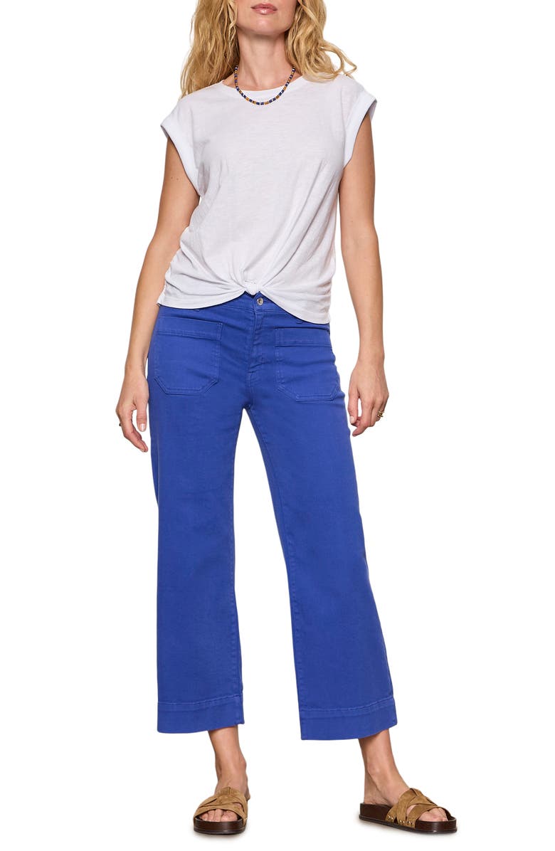 Sanctuary The Marine Crop Denim Pants, Alternate, color, Luminous Blue