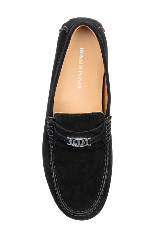 Donald Pliner Bit Driving Loafer In Black