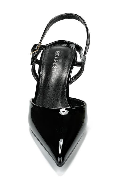 Berness Celine Ankle Strap Pump In Black