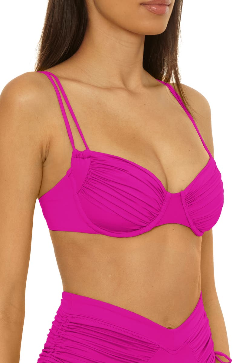 Becca Color Code Underwire Bikini Top, Alternate, color, Hibiscus