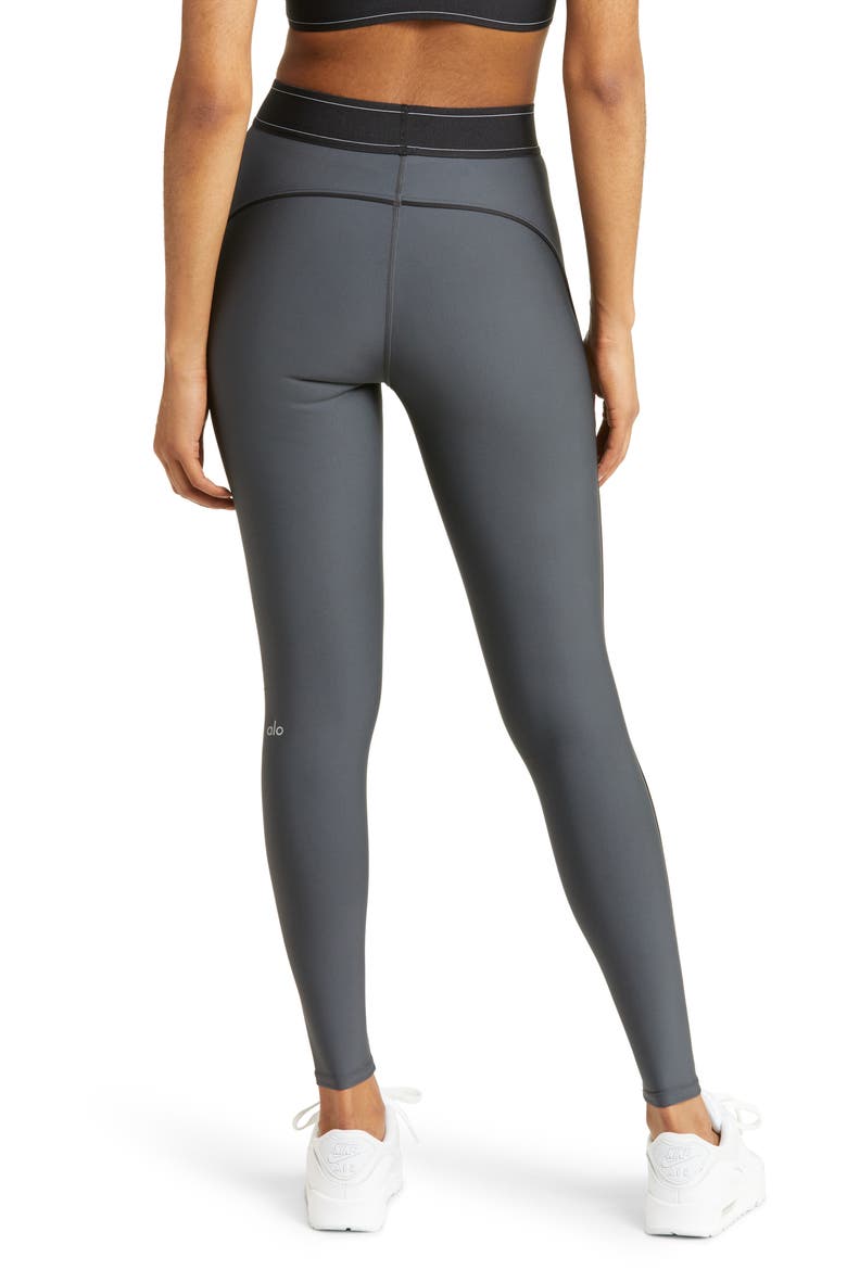 Suit Up High Waist Leggings, Alternate, color, ANTHRACITE/ BLACK