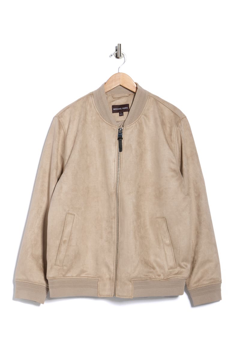 Maxwell Bomber Jacket, Alternate, color, LATTE