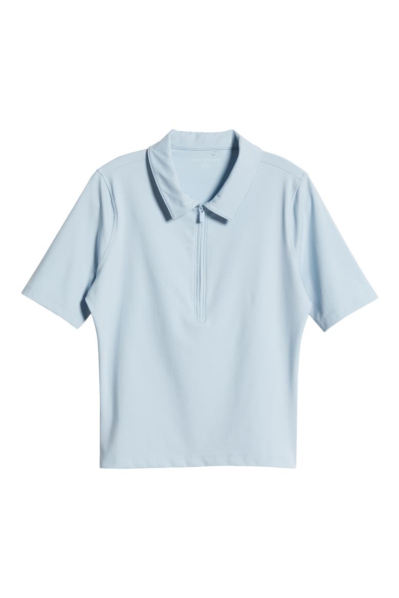 Private Lesson Polo, Alternate, color, HEATHER BABY BLUE