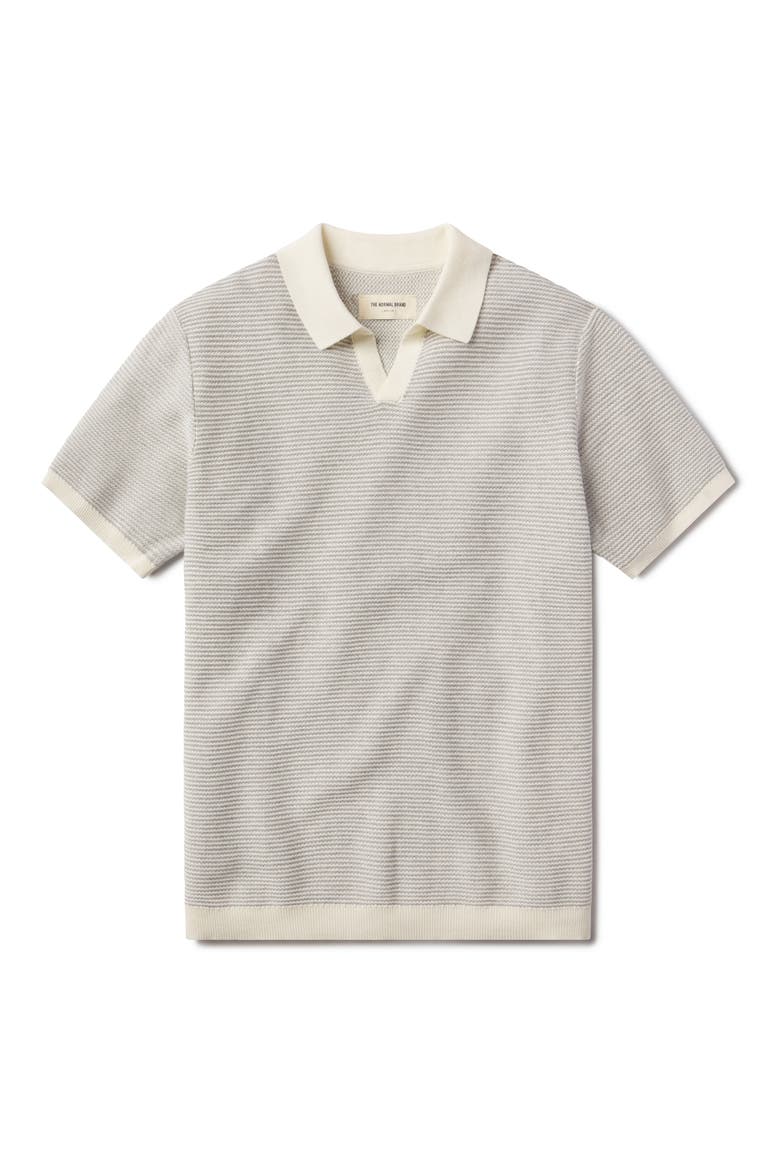 Robles Bird's Eye Polo, Alternate, color, CREAM/ GREY