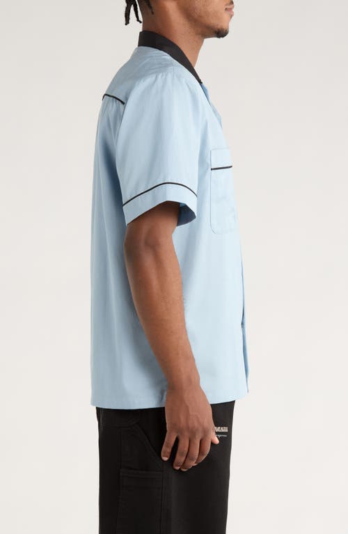 Carhartt Casual Shirt With Contrast Collar And Pockets In Blue