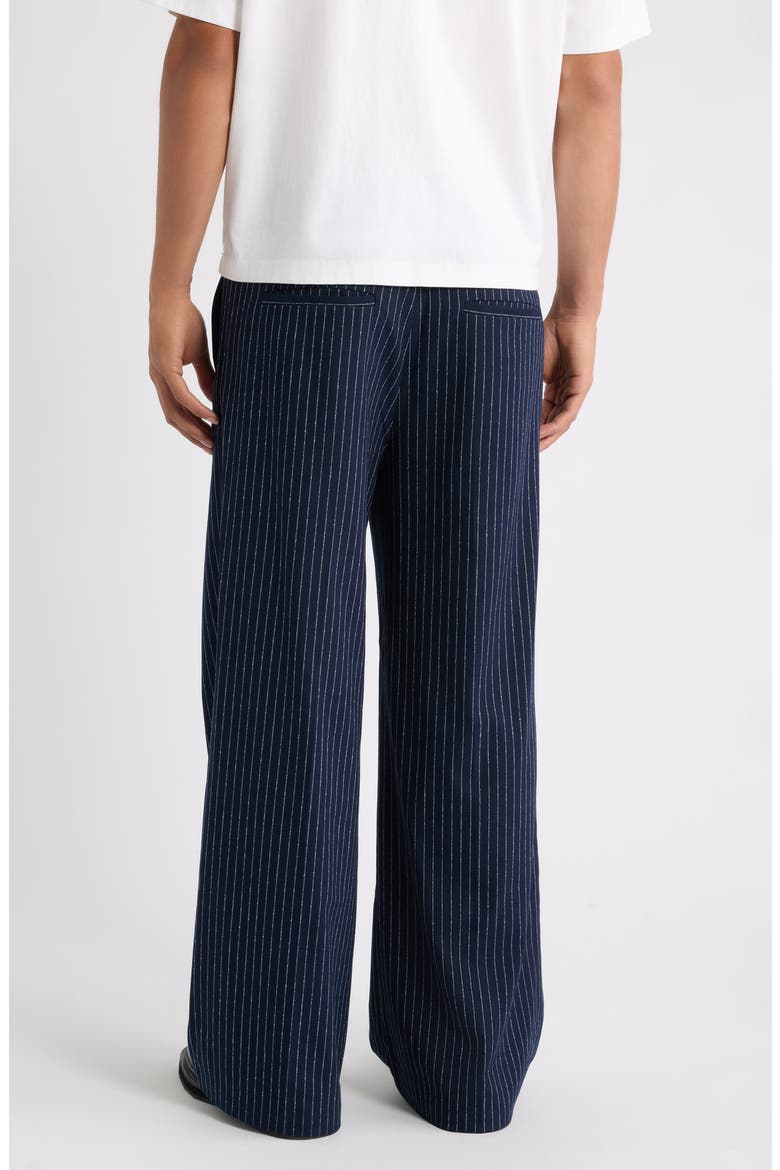 Pinstripe Trousers, Alternate, color, NAVY