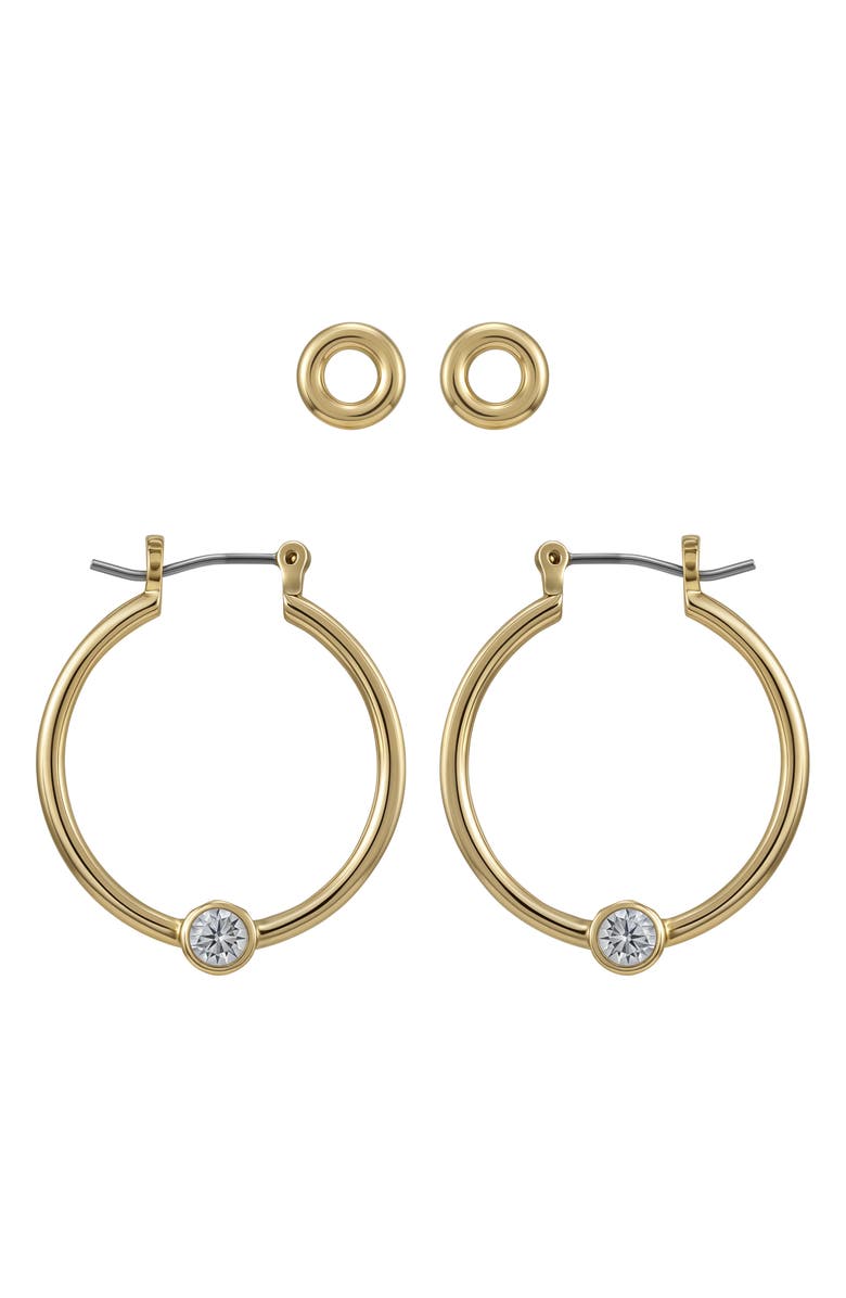 Vince Camuto Set of 2 Assorted Earrings, Main, color, Silver