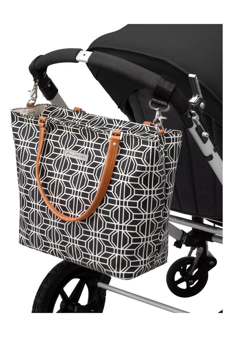 'Downtown' Glazed Canvas Tote, Alternate, color, CONSTELLATION