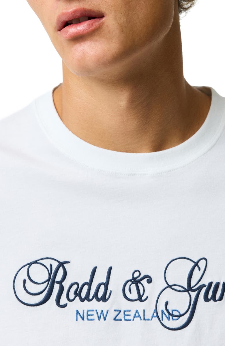 Rodd & Gunn Wendon Valley Embroidered Logo T-Shirt, Alternate, color, Snow