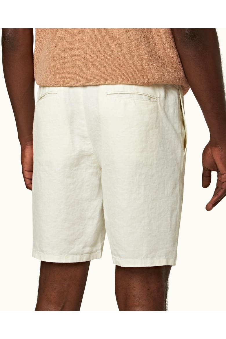 Cornell Linen Easy Tailored Fit Washed Linen Shorts, Alternate, color, SANDBAR