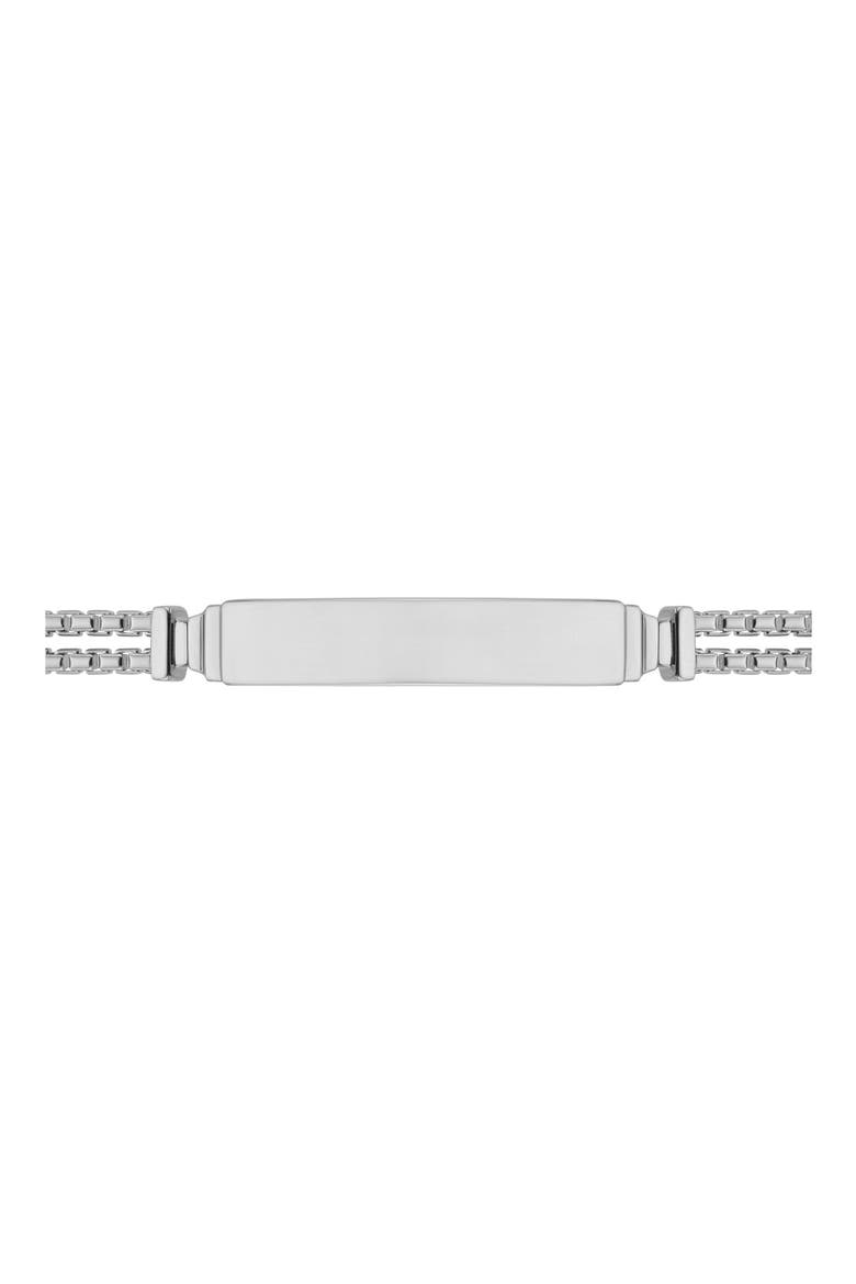 Engravable Baja Deco ID Bracelet, Main, color, SILVER