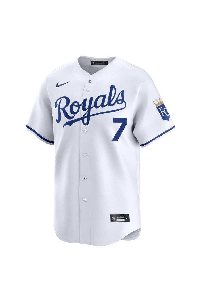 Men's Nike Bobby Witt Jr. White Kansas City Royals Home Limited Player Jersey, Alternate, color, White
