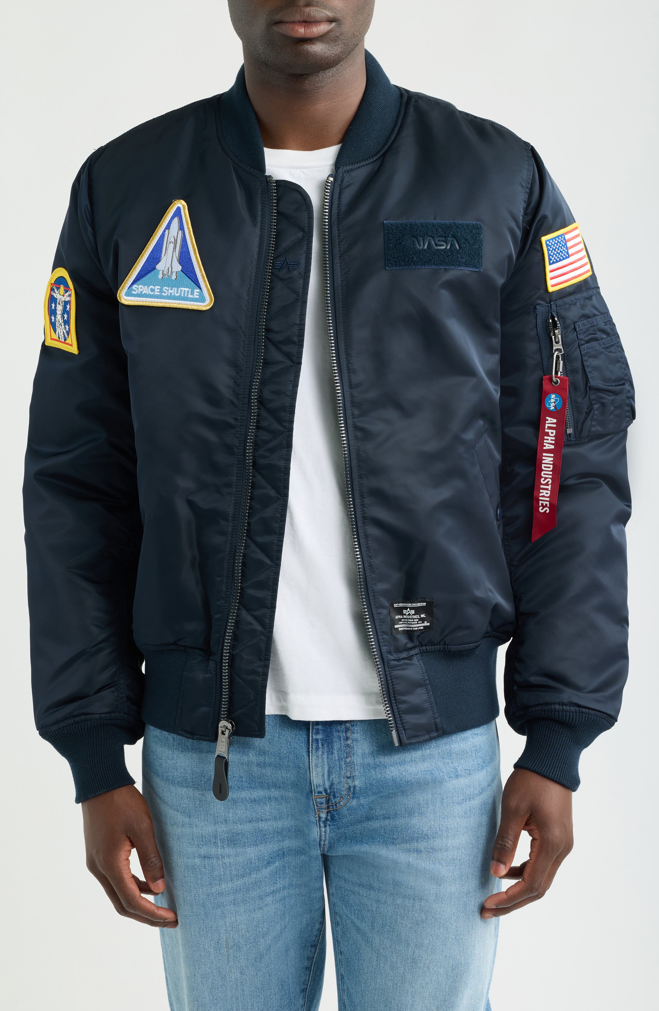 Alpha Industries MA-1 NASA Flight Bomber Jacket (Men) | Nordstrom