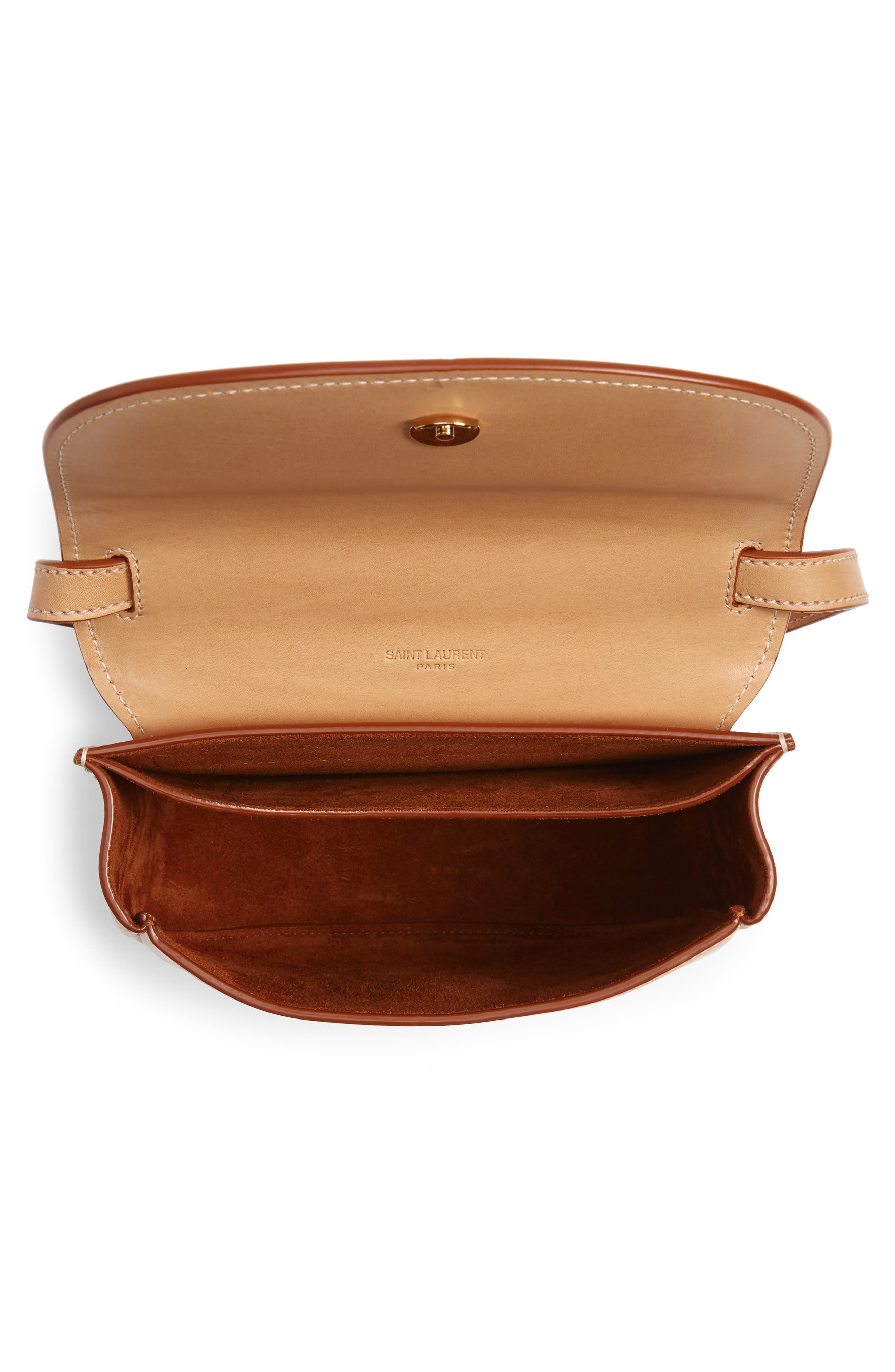 Saint Laurent Kaia Leather Crossbody Bag, Alternate, color, 