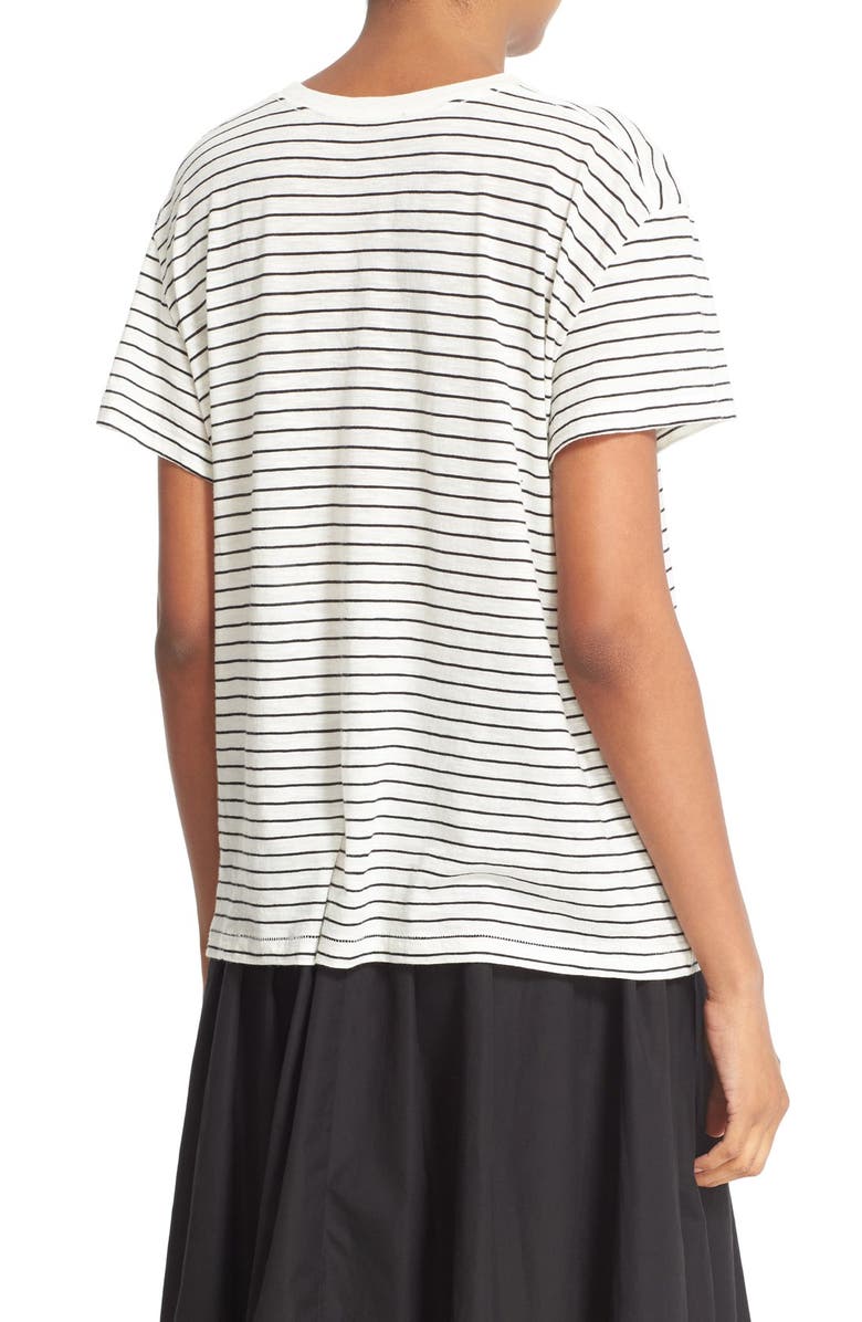 Vince Relaxed Stripe Tee, Alternate, color, 