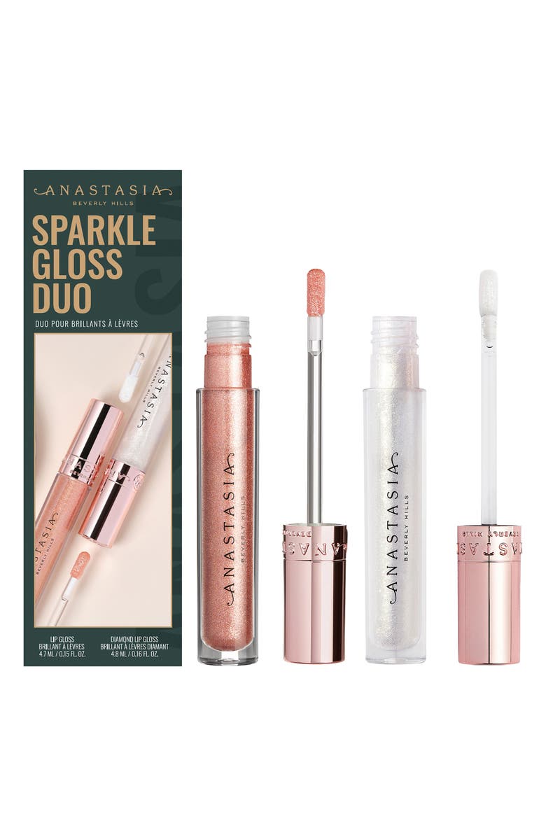 Anastasia Beverly Hills Lip Gloss Duo Set $40 Value, Main, color, Taupe