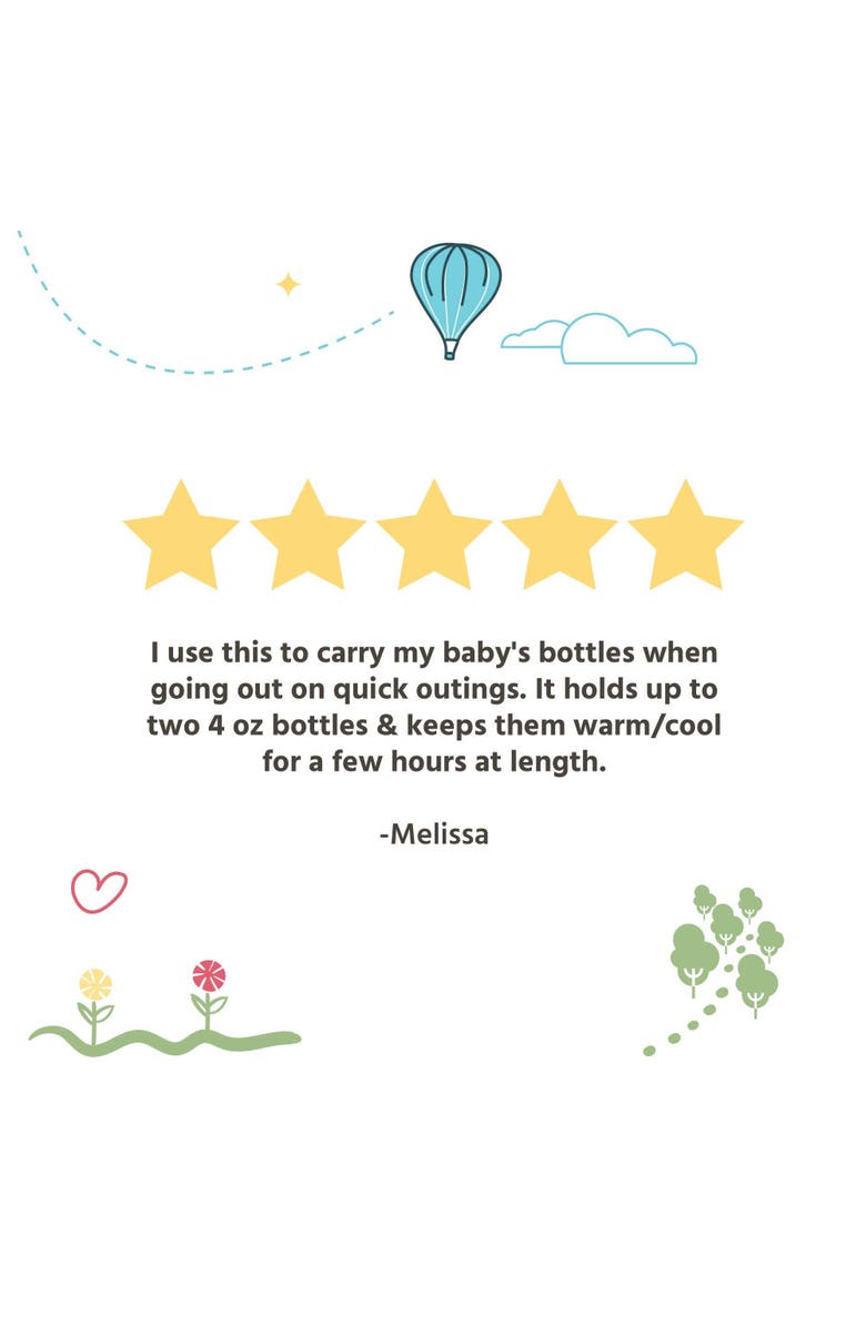 J.L. Childress Breastmilk Cooler & Baby Bottle Bag, Insulated Leak Proof, Ice Pack Included, Single in Black, Alternate, color, Black