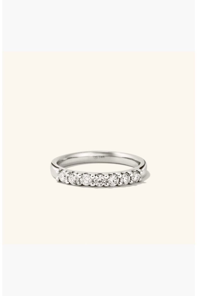 Bold Diamond Half Eternity Ring, Alternate, color, White Gold
