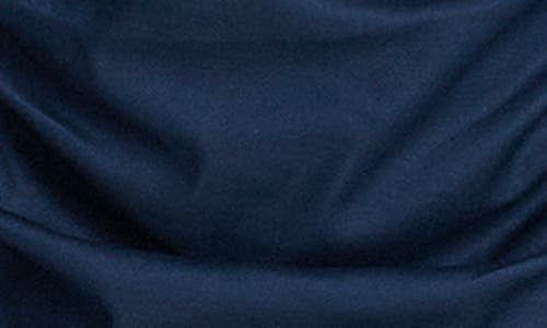 Bcbg Puff Sleeve Side Ruched Dress In Blue