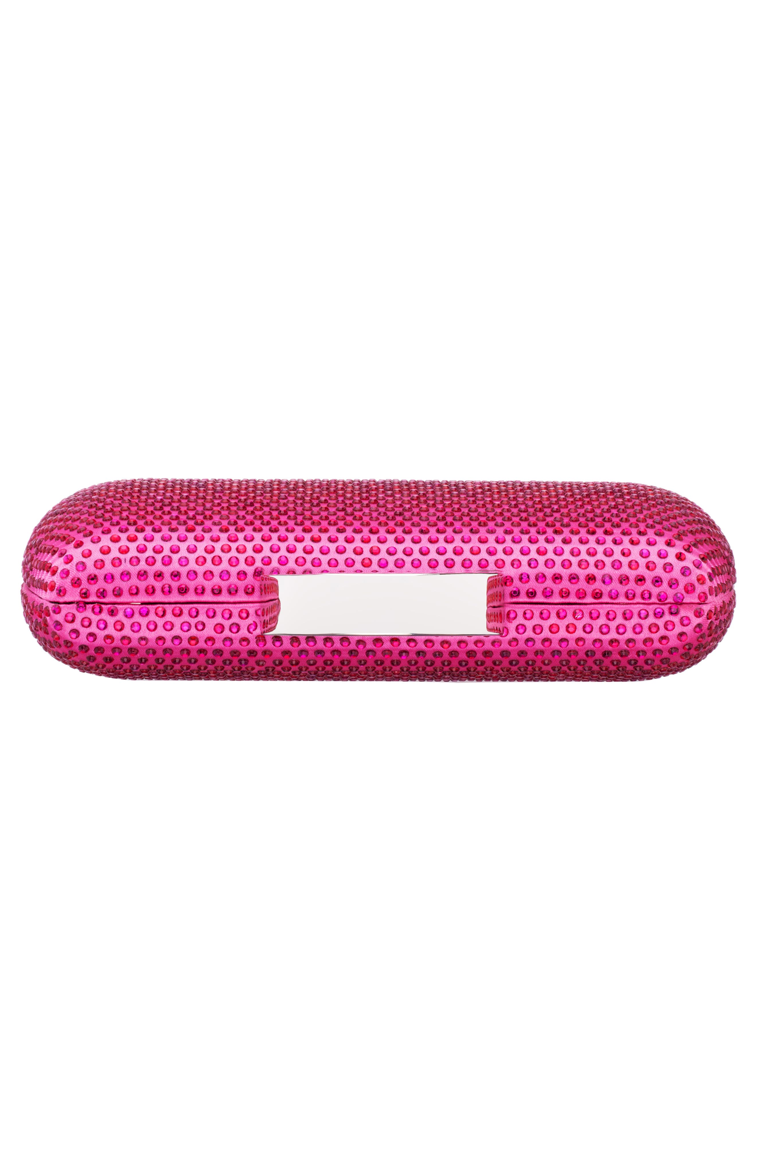 Pacey Crystal Minaudière, Alternate, color, ULTRA PINK