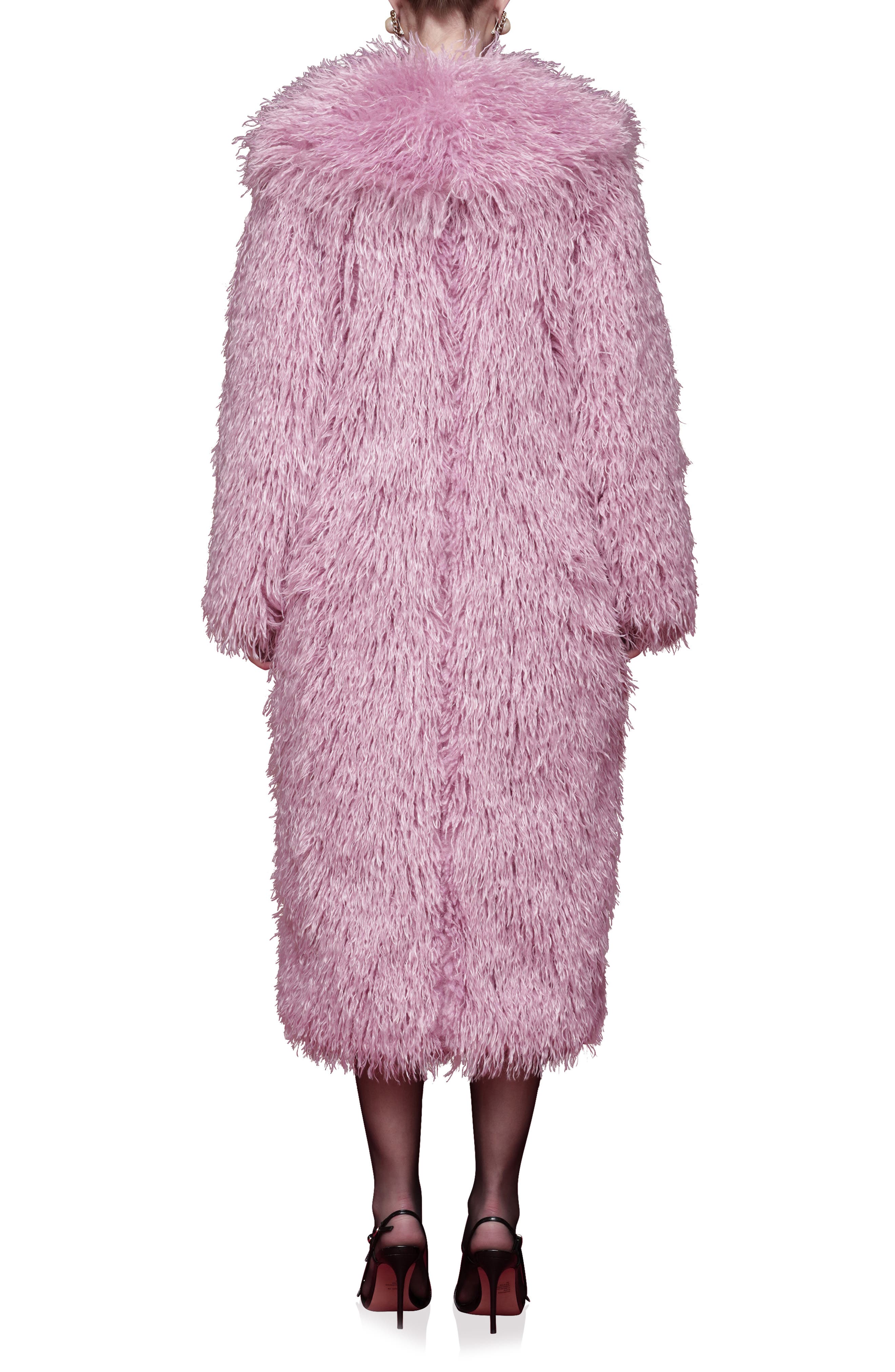 Longline Faux Fur Coat - image 2