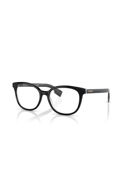 Burberry 51mm Square Optical Glasses In Black
