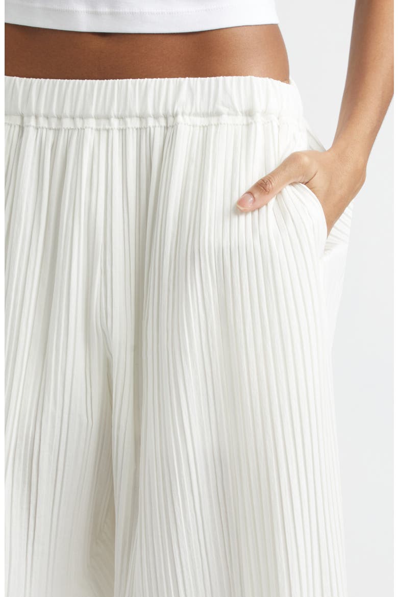 Pleated Straight Leg Pants, Alternate, color, IVORY