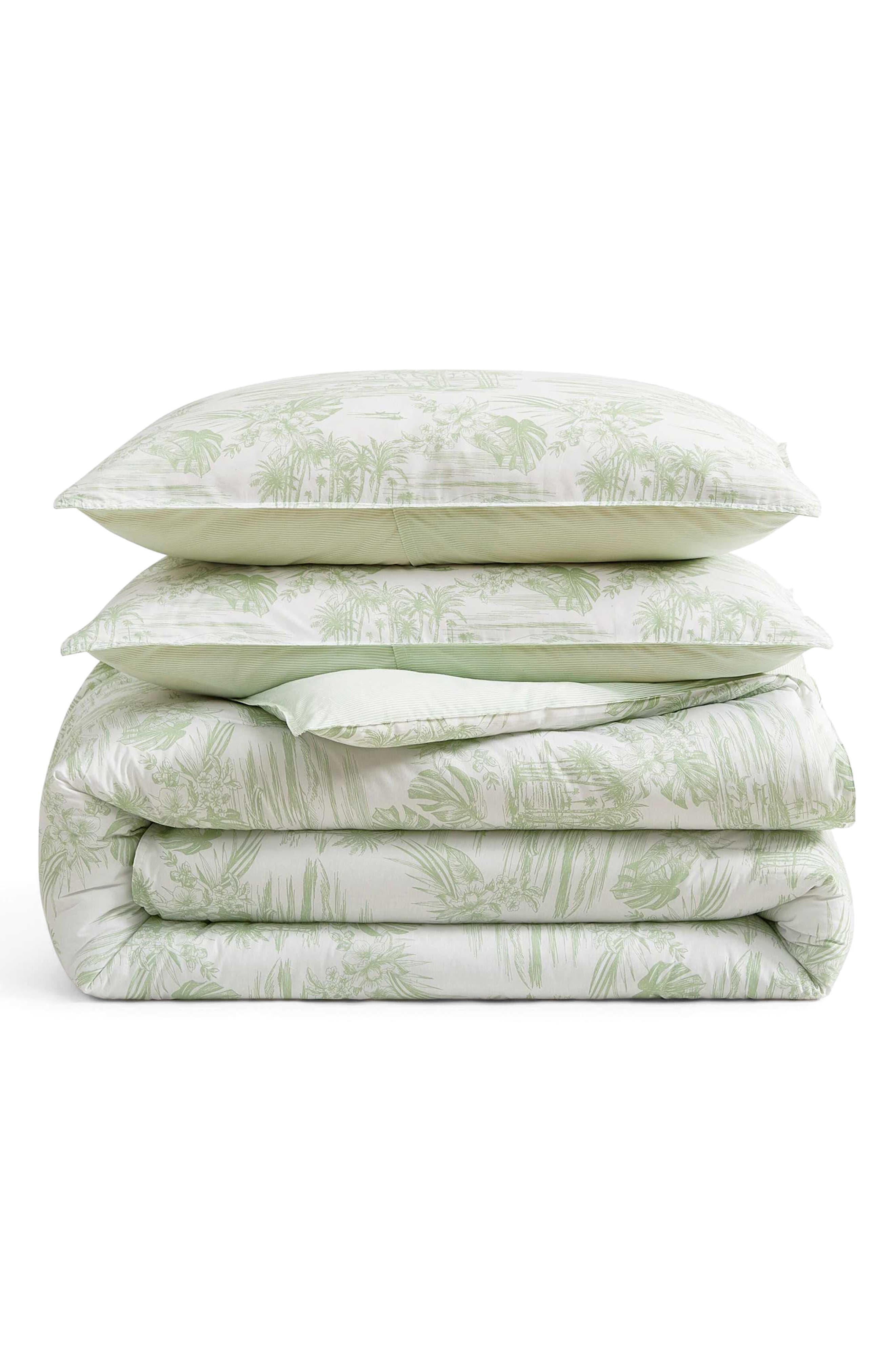 Tommy Bahama Beach Bluff Toile Cotton Comforter & Sham Set