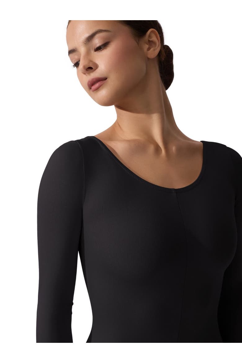 Long Sleeve Unitard, Alternate, color, black