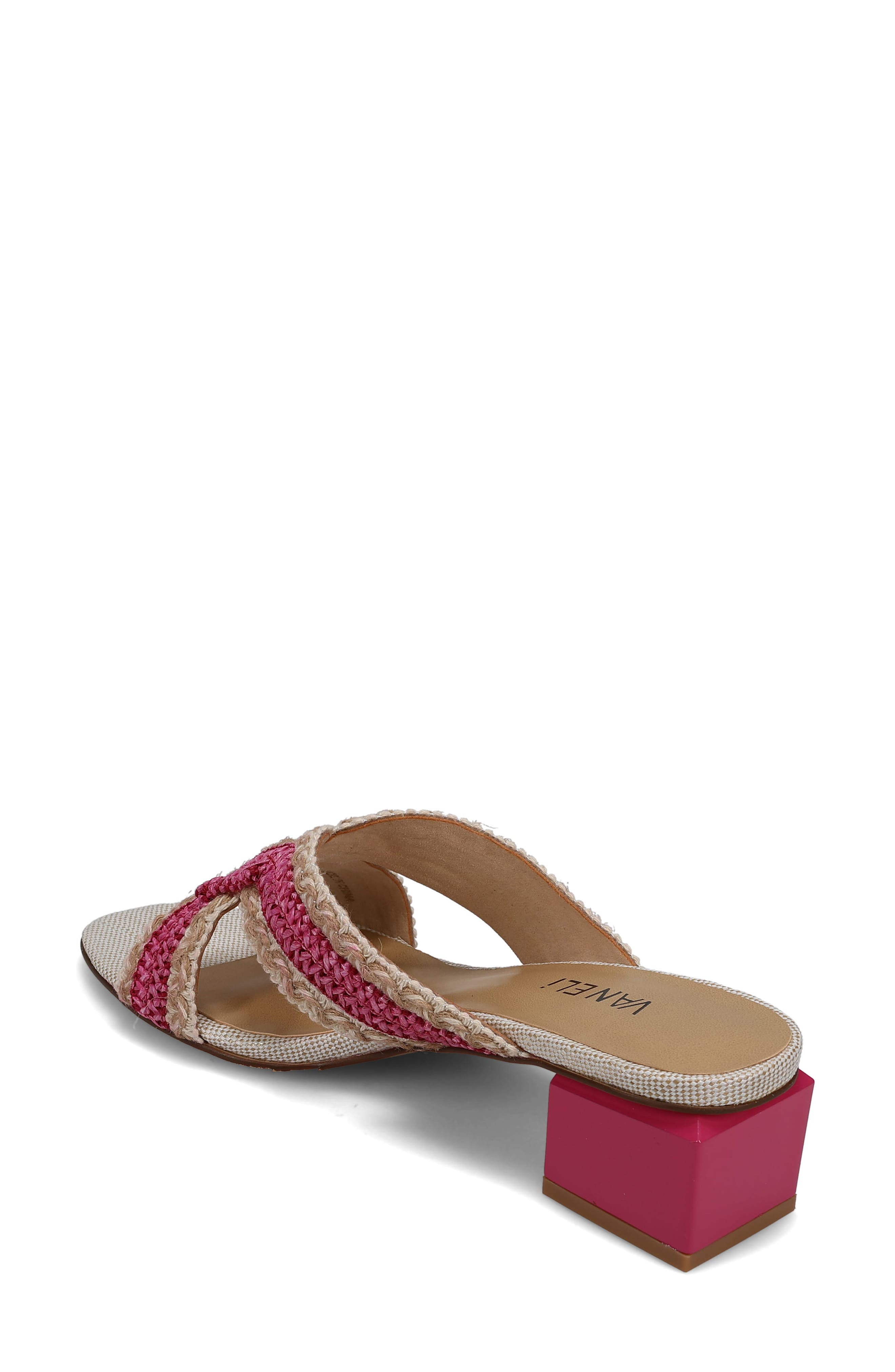Cyndia Block Heel Sandal, Alternate, color, FUCHSIA