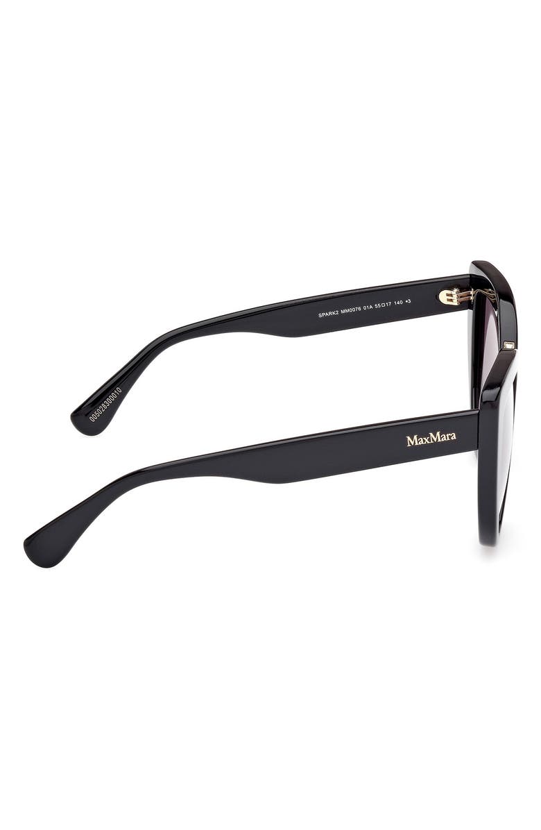 Max Mara Spark 55mm Polarized Cat Eye Sunglasses, Alternate, color,