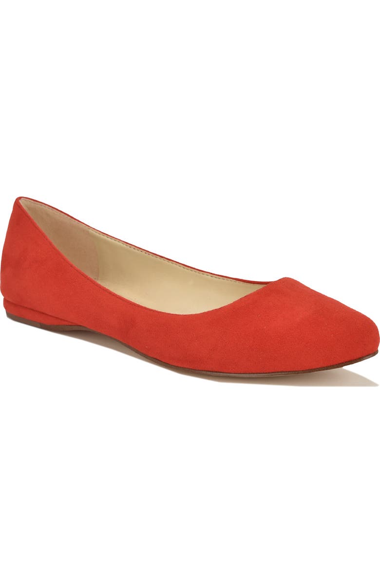 Nine West 'Speakup' Flat, Main, color, Medium Red