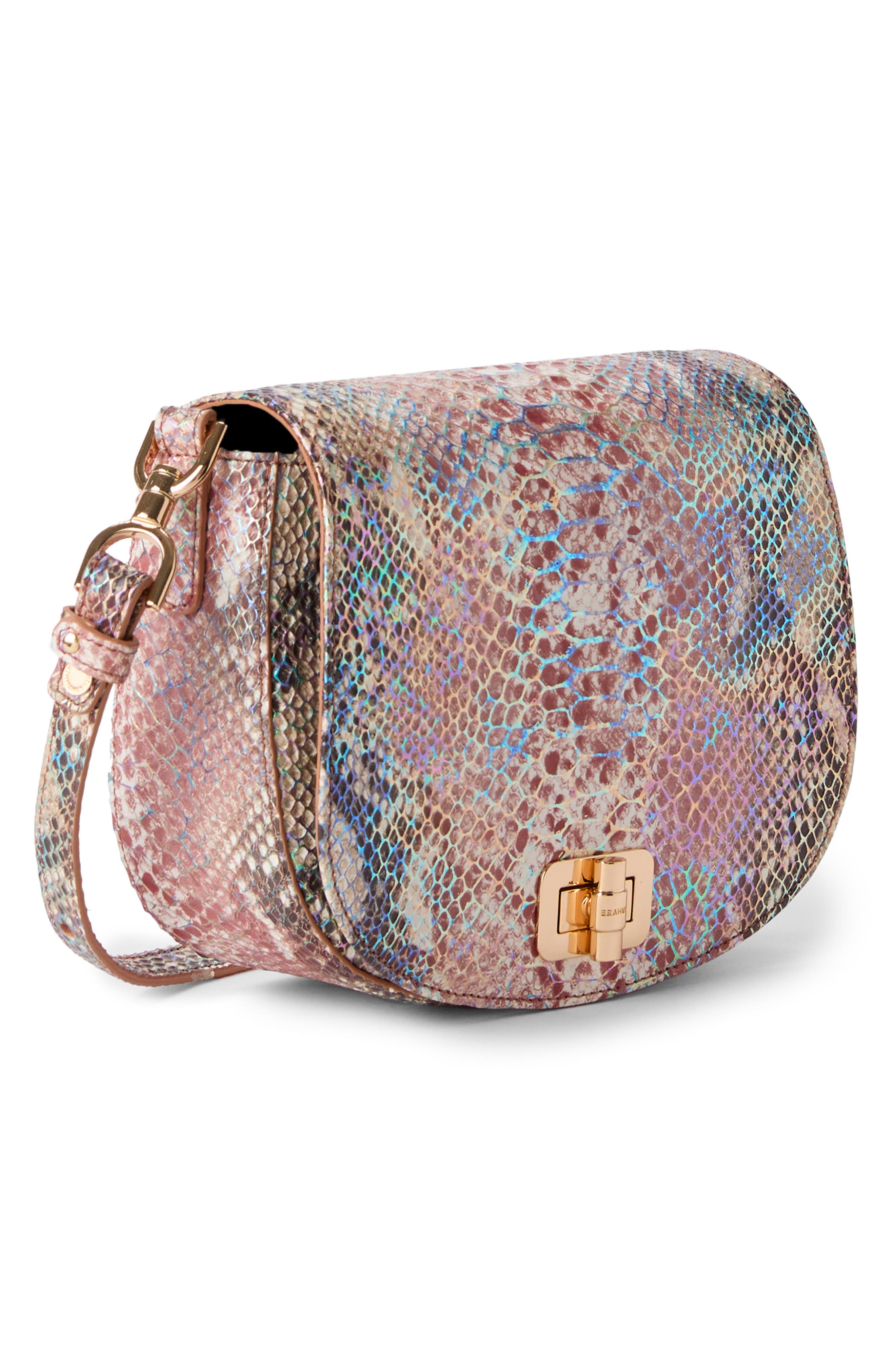 Brahmin Briar Snakeskin Embossed Crossbody Bag, Alternate, color, 