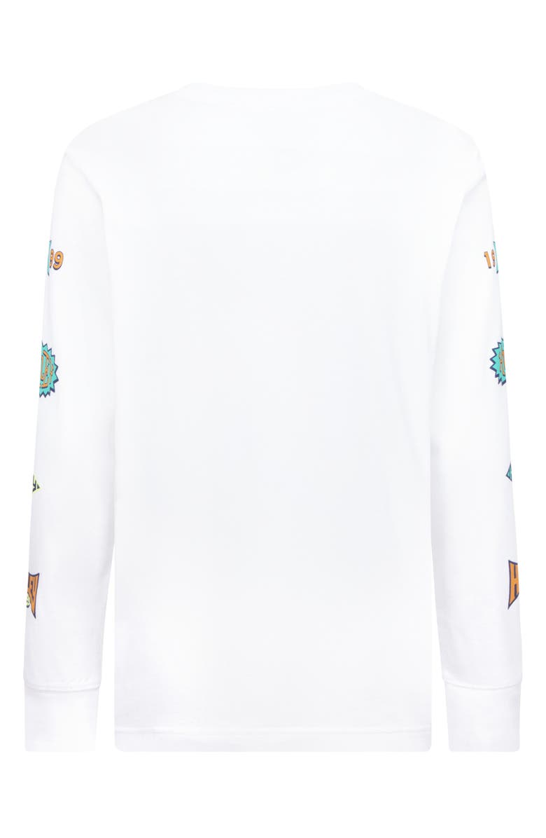 Hurley Kids' Badge Long Sleeve Graphic T-Shirt, Alternate, color, White