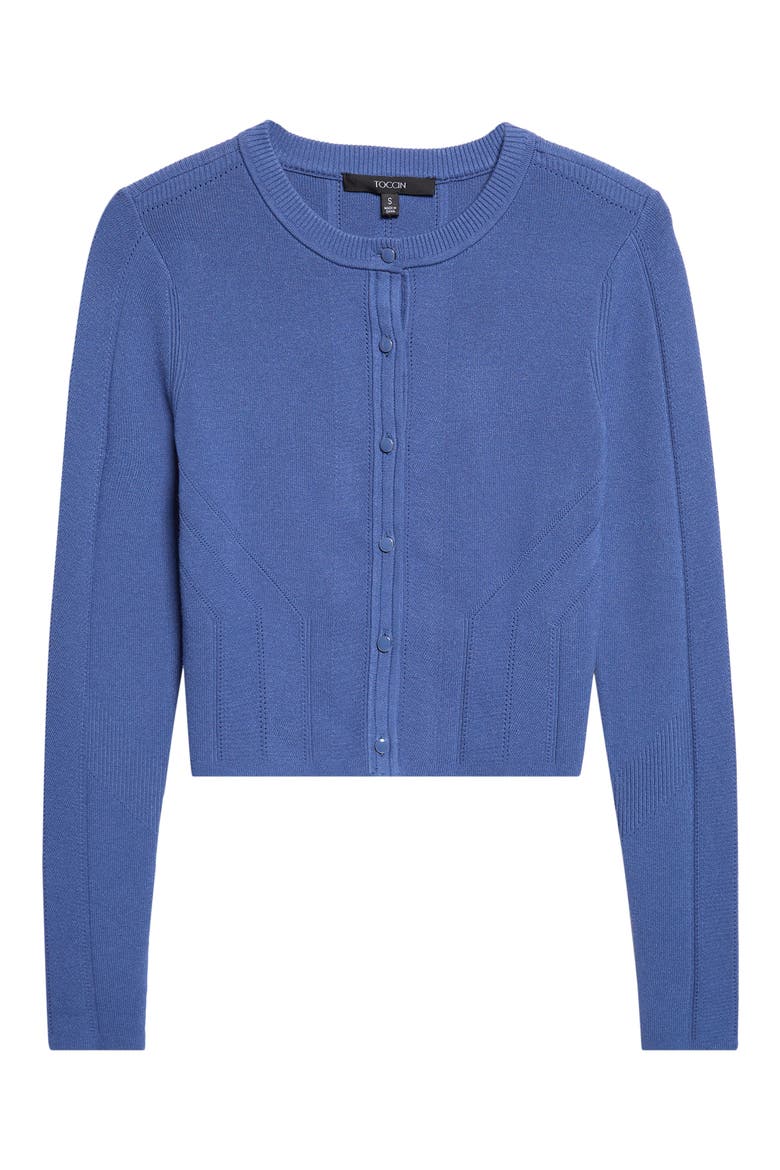Vicki Crop Cardigan, Alternate, color, OCEAN