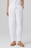 Eileen Fisher Organic Linen Ankle Lantern Pants