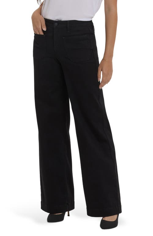 Nydj Teresa High Waist Wide Leg Jeans With Patch Pockets