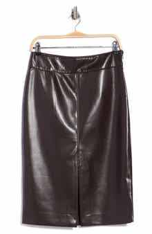 Faux Leather Pencil Skirt