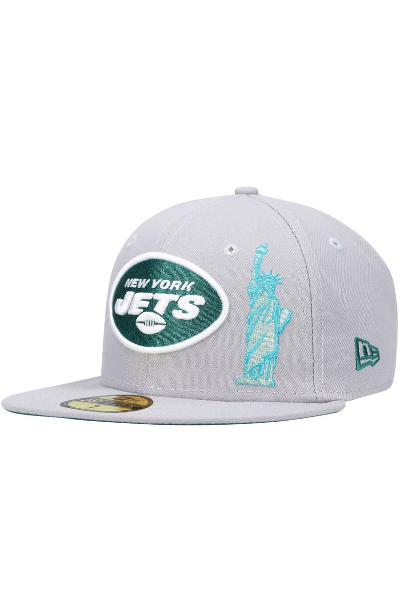 New Era Men's New Era Gray New York Jets City Describe 59FIFTY Fitted Hat, Main, color, Gray