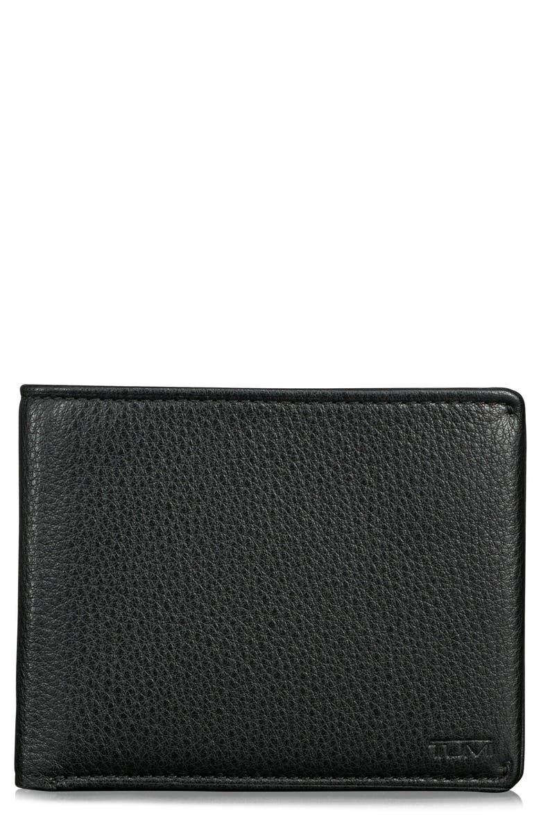 Tumi Global Leather RFID Wallet, Main, color,