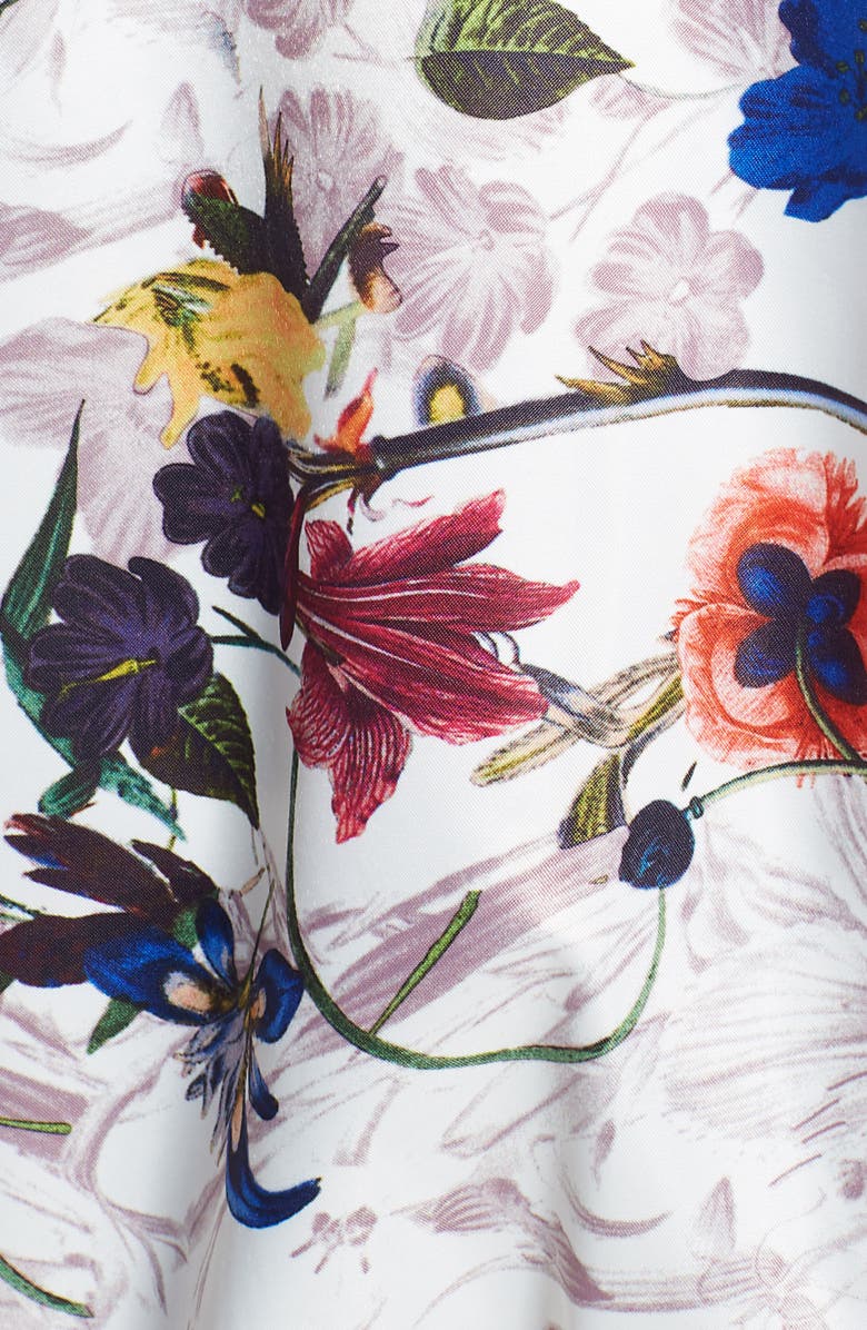 RACHEL Rachel Roy Flower Print Bomber Jacket, Alternate, color, 