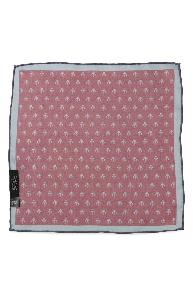 Cufflinks, Inc. Mandalorian Silk Pocket Square, Alternate, color, Red