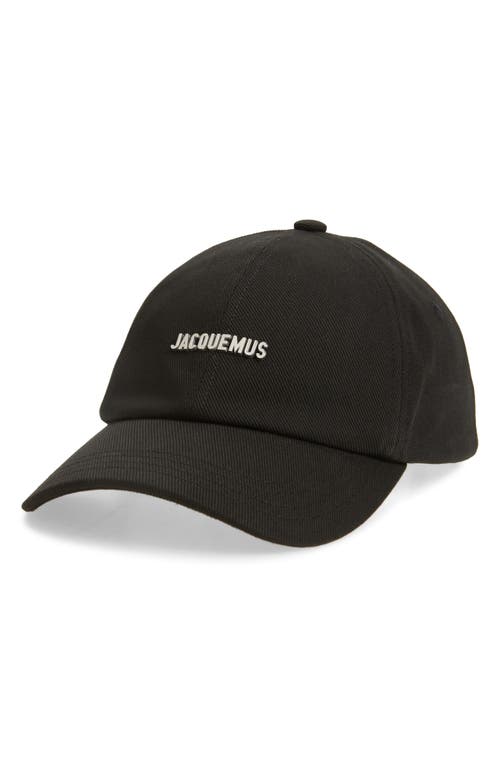 Jacquemus La Casquette Gadjo Baseball Cap In Black
