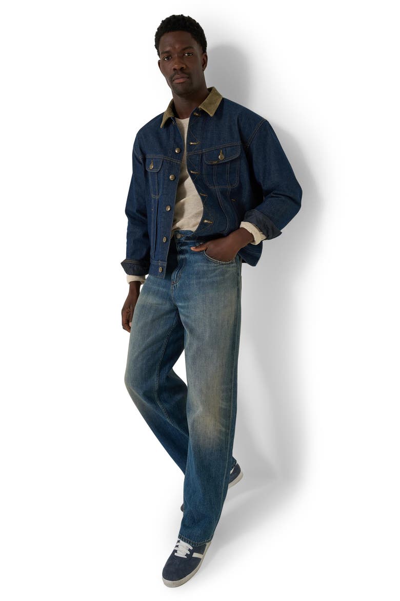 Henry High Waist Baggy Leg Jeans, Alternate, color, BACKBEAT