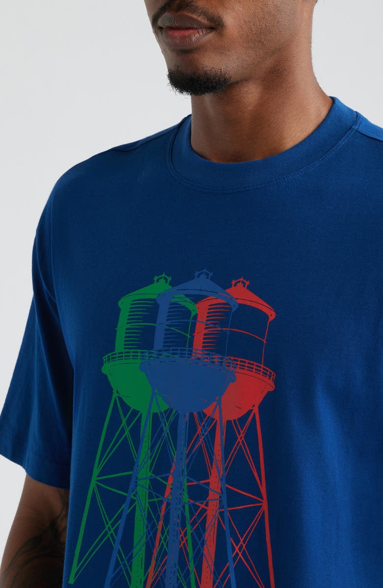 Brooklyn Industries Graphic T-Shirt, Alternate, color, Navy Peony