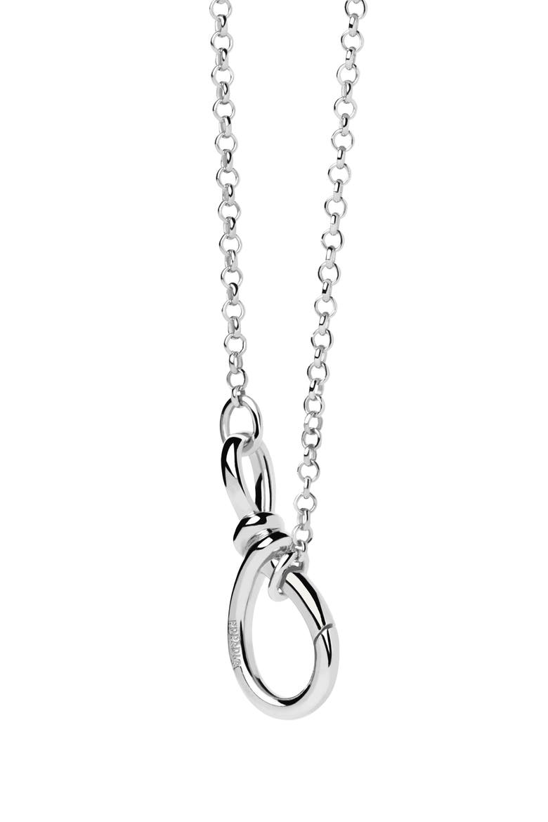 Stacker Clasp Chain Necklace, Alternate, color, Silver
