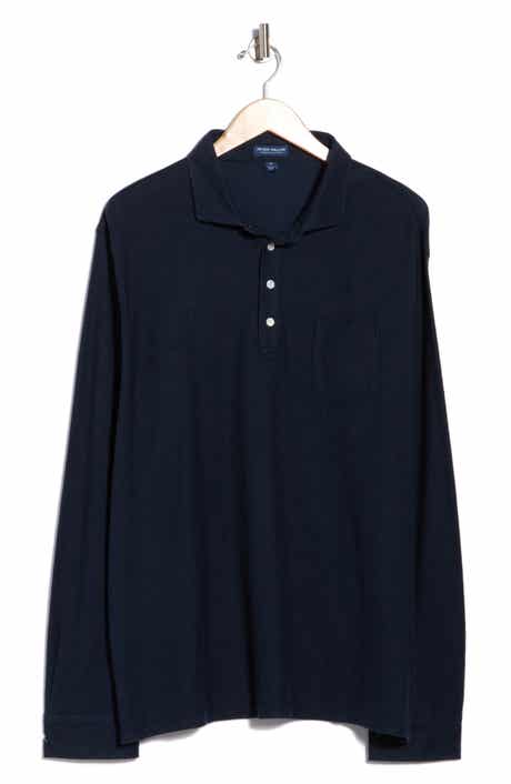 Croxley Long Sleeve Cotton & Linen Pocket Polo